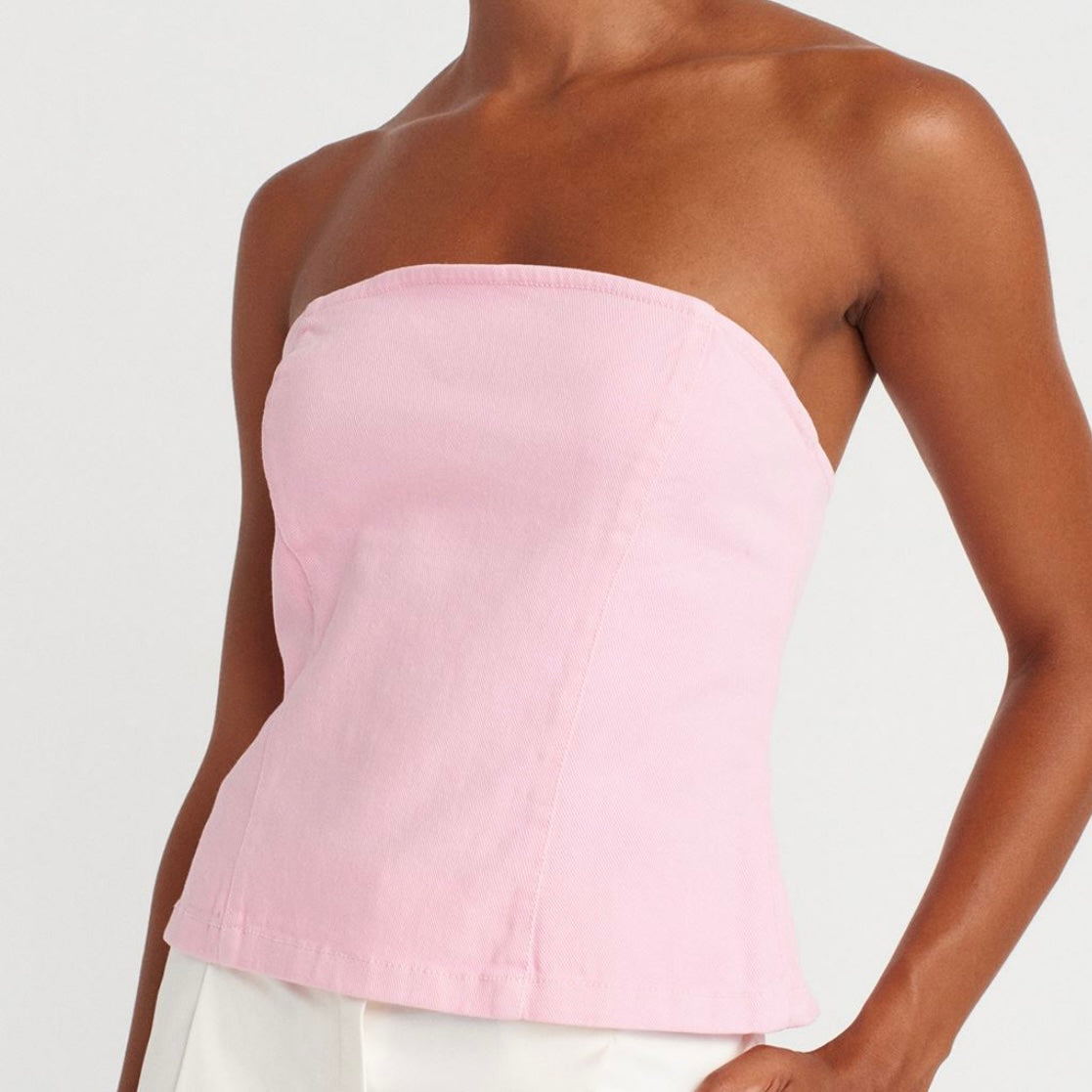 Pink Denim Top