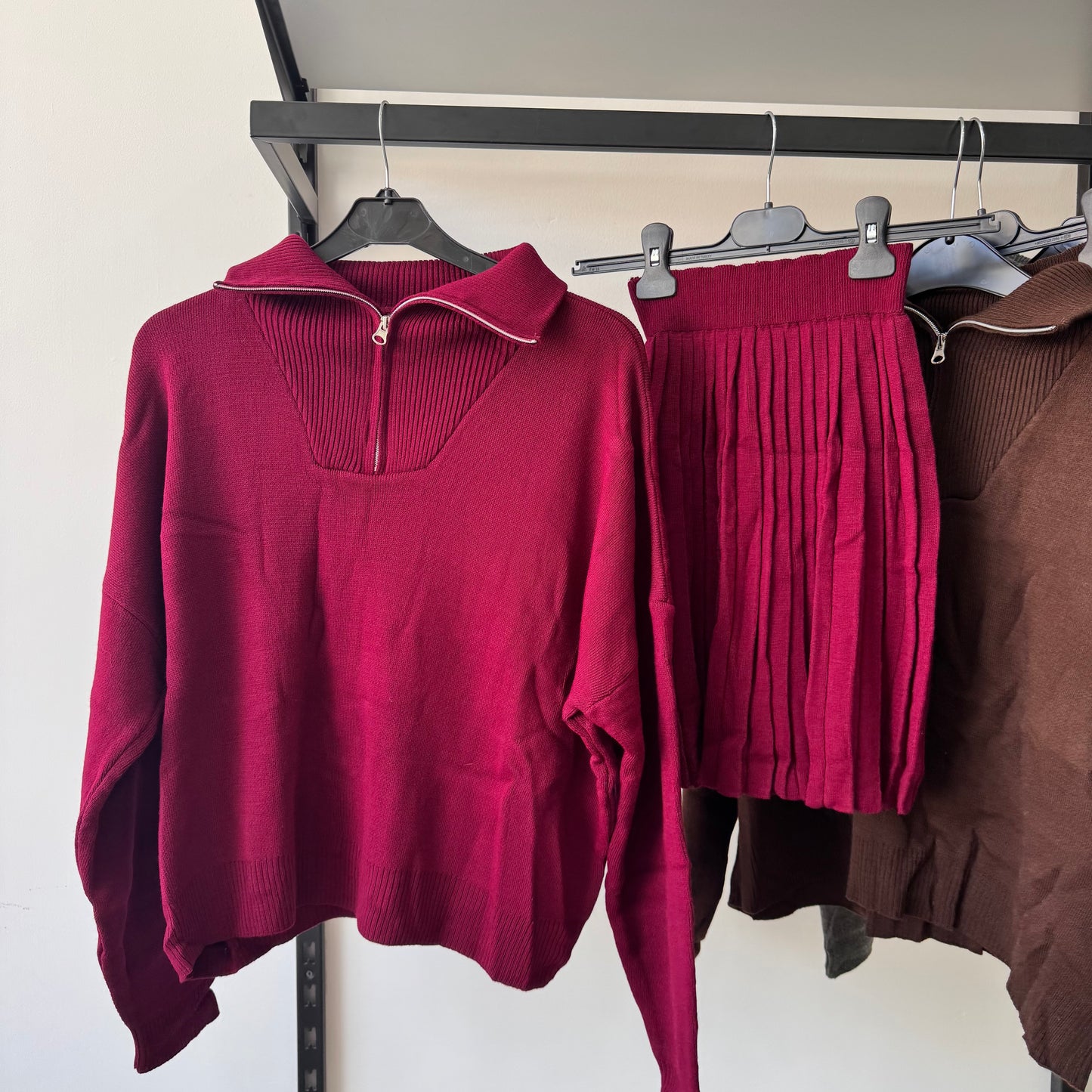 Pleated Skirt Set