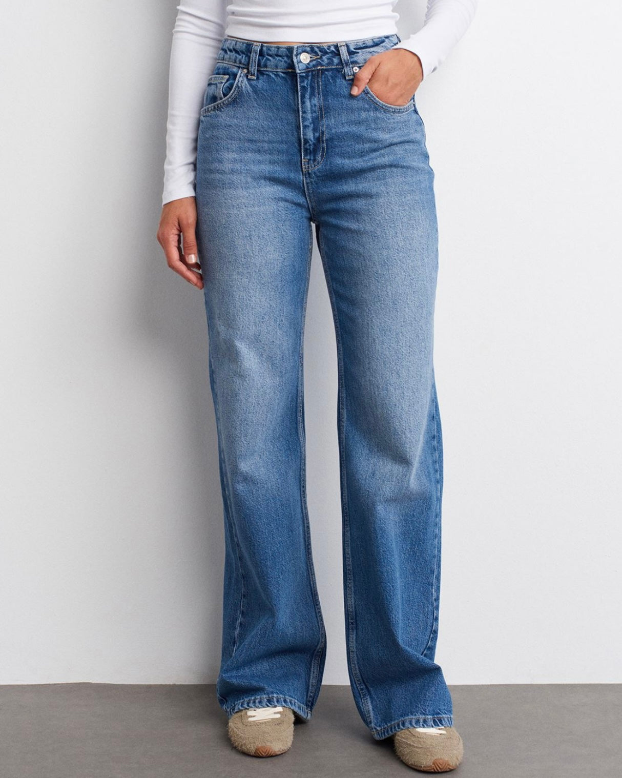 Straight Denim Pants