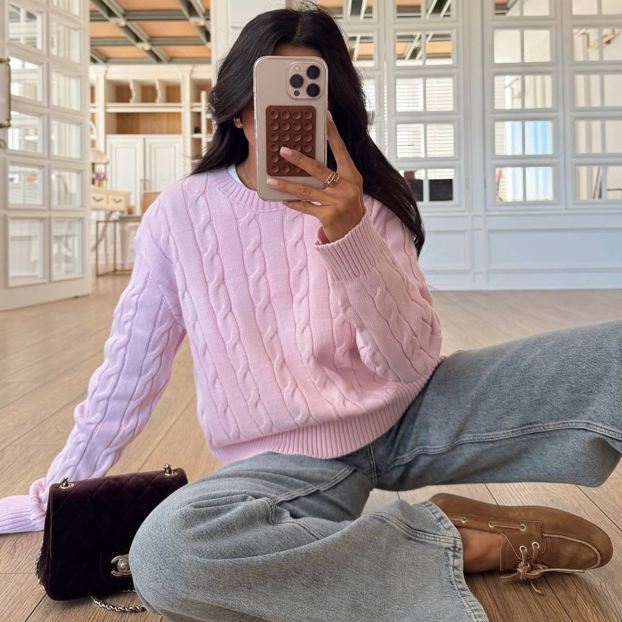 Pink Knit Sweater