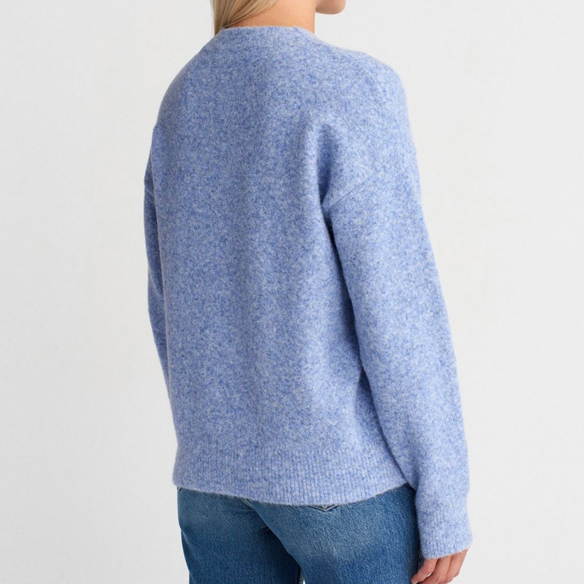 Blue Round Neck Sweater