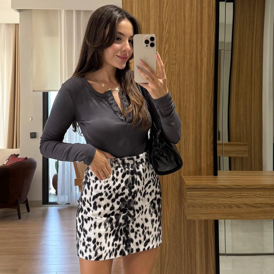 Leopard Skirt