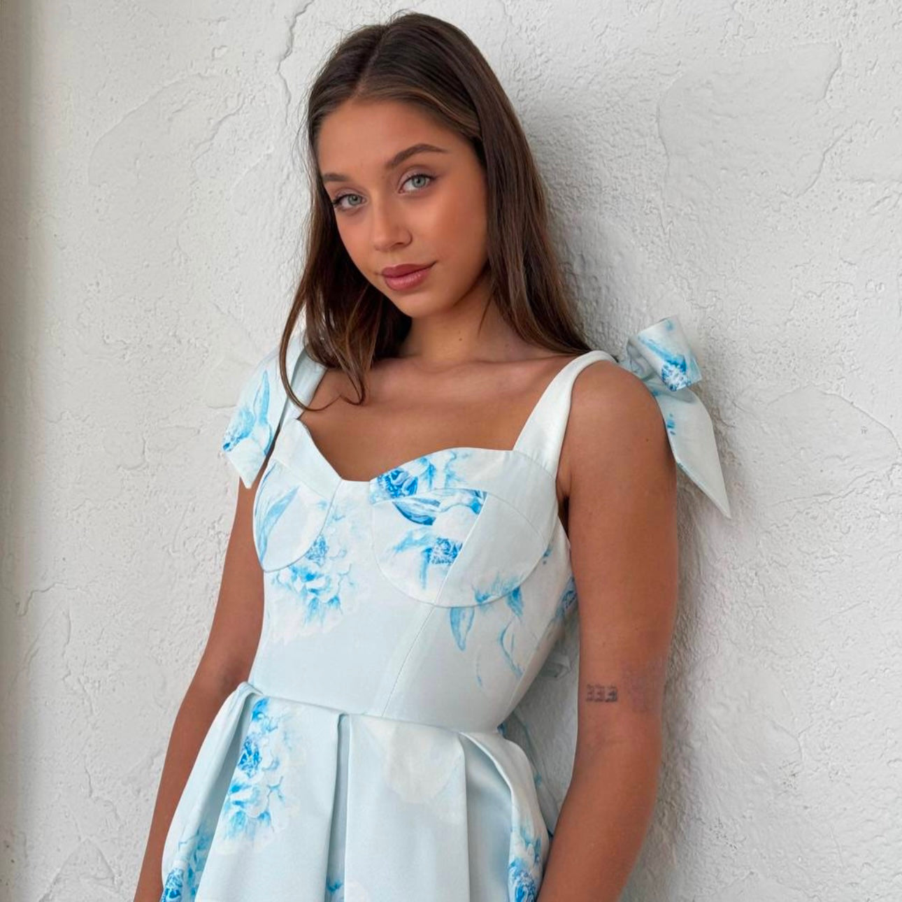 Blue And White Dress