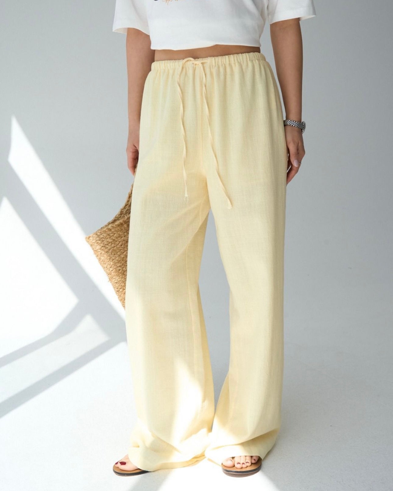 Yellow Linen Pants