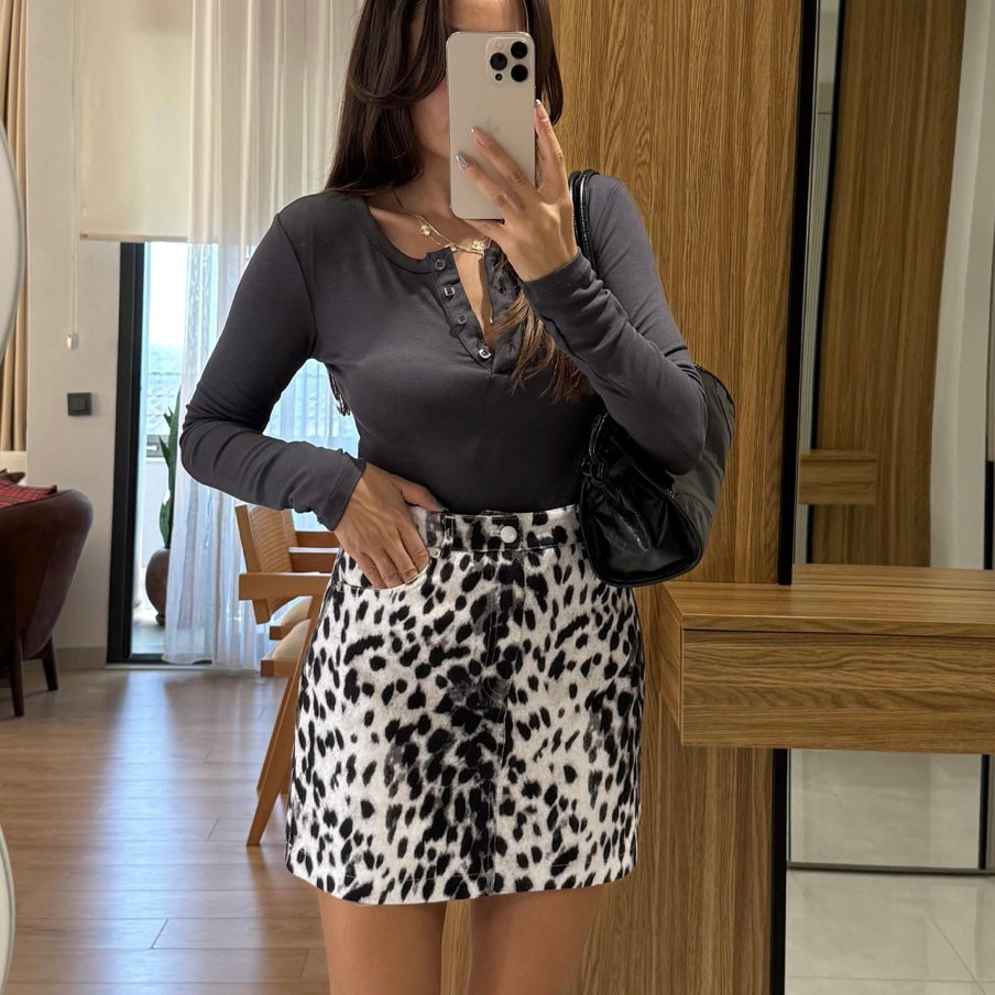 Leopard Skirt