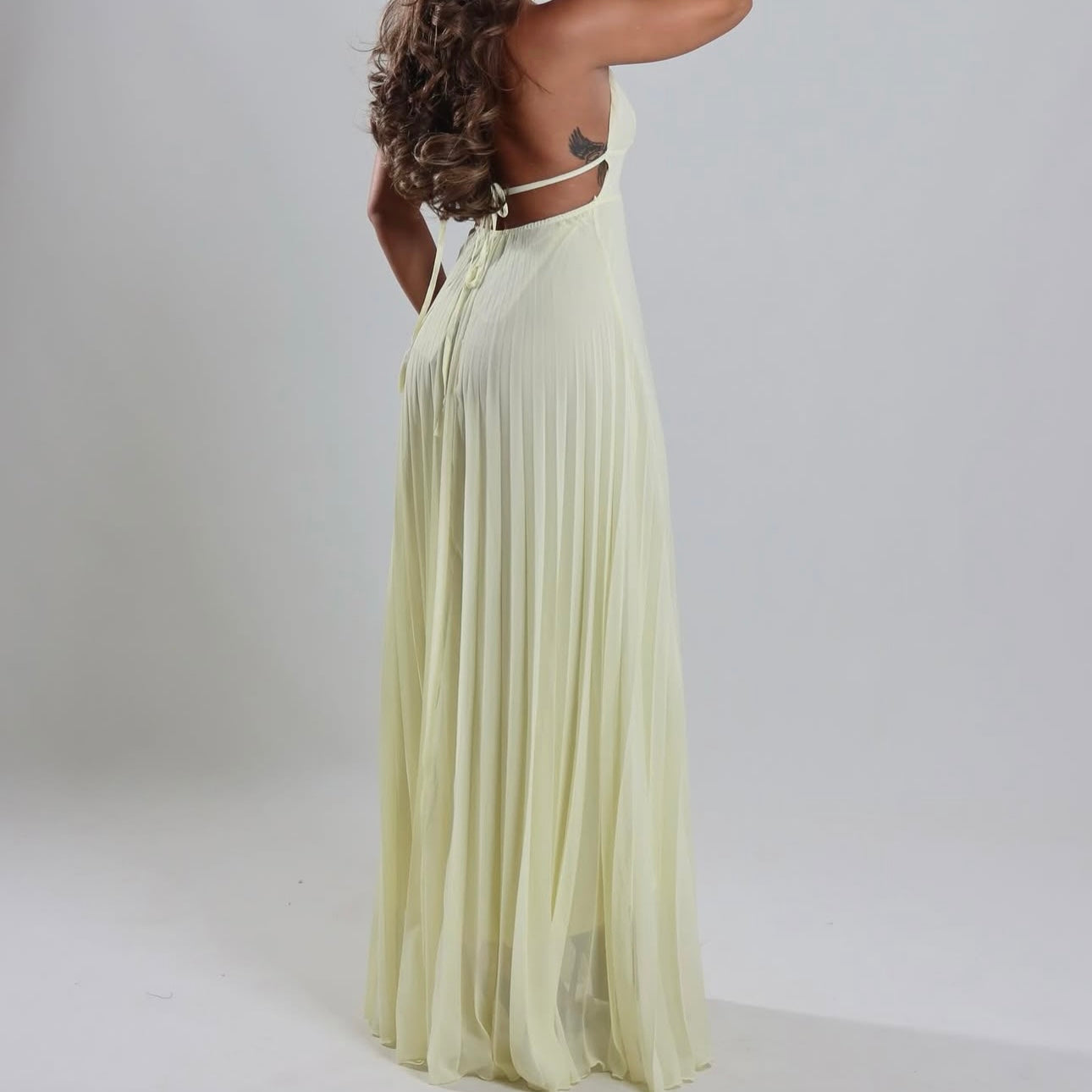 Butter yellow dress