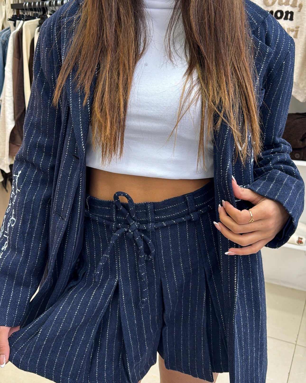 Dark Blue Blazer Set