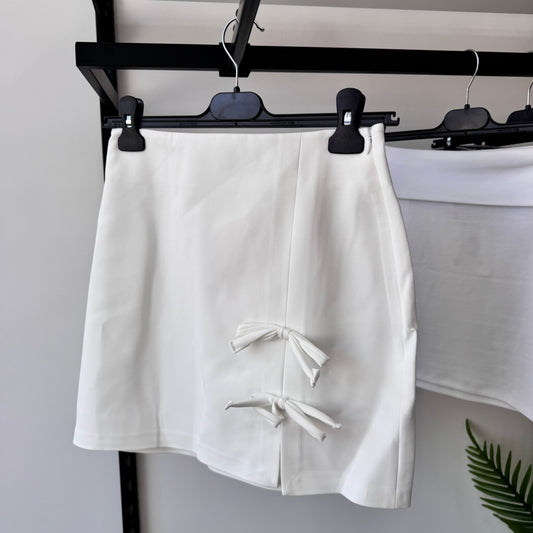 Bows White Skirt