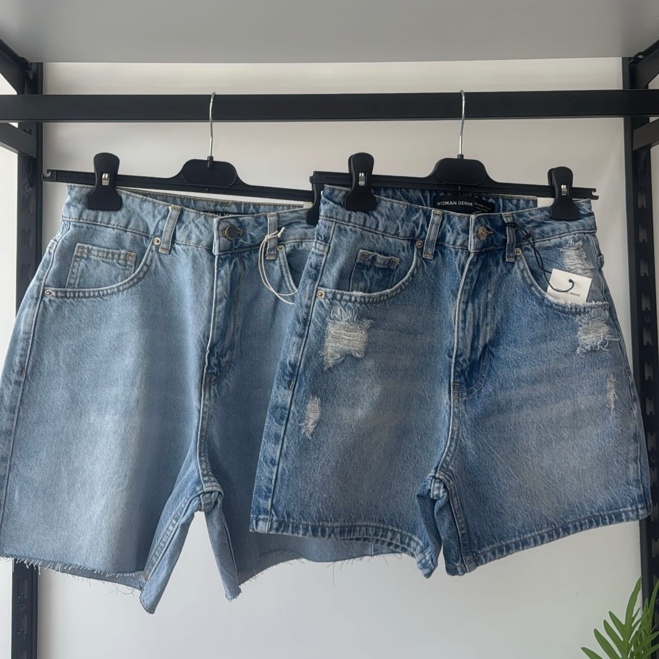 Blue Denim Shorts