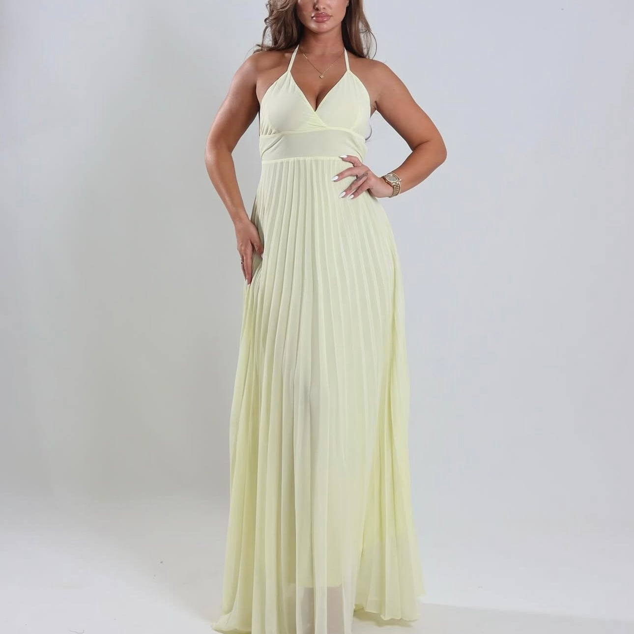 Butter yellow dress