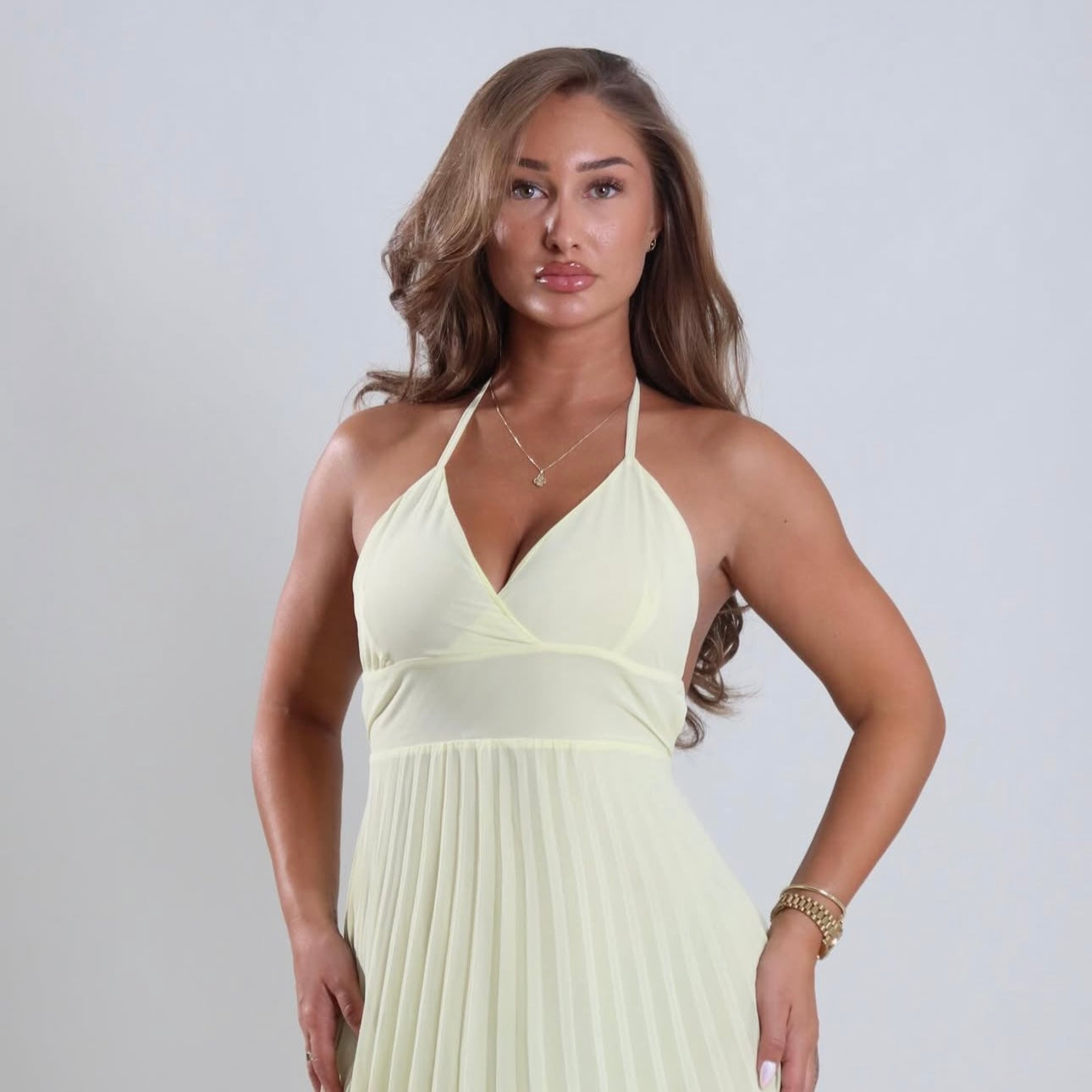 Butter yellow dress