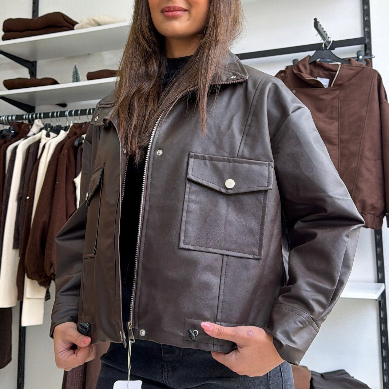 Leather Brown Jacket