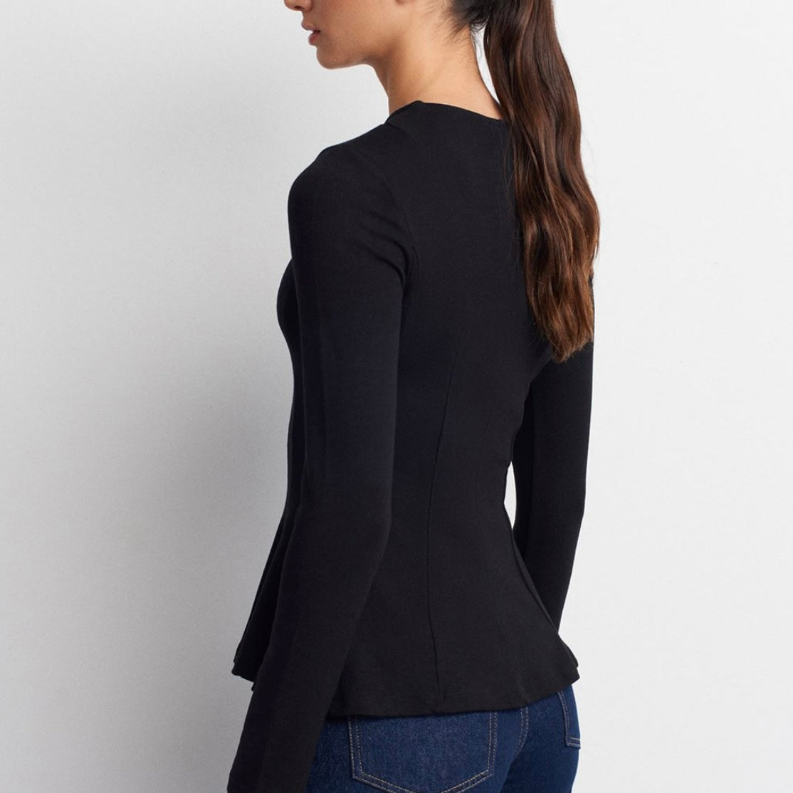 Black Flare Top
