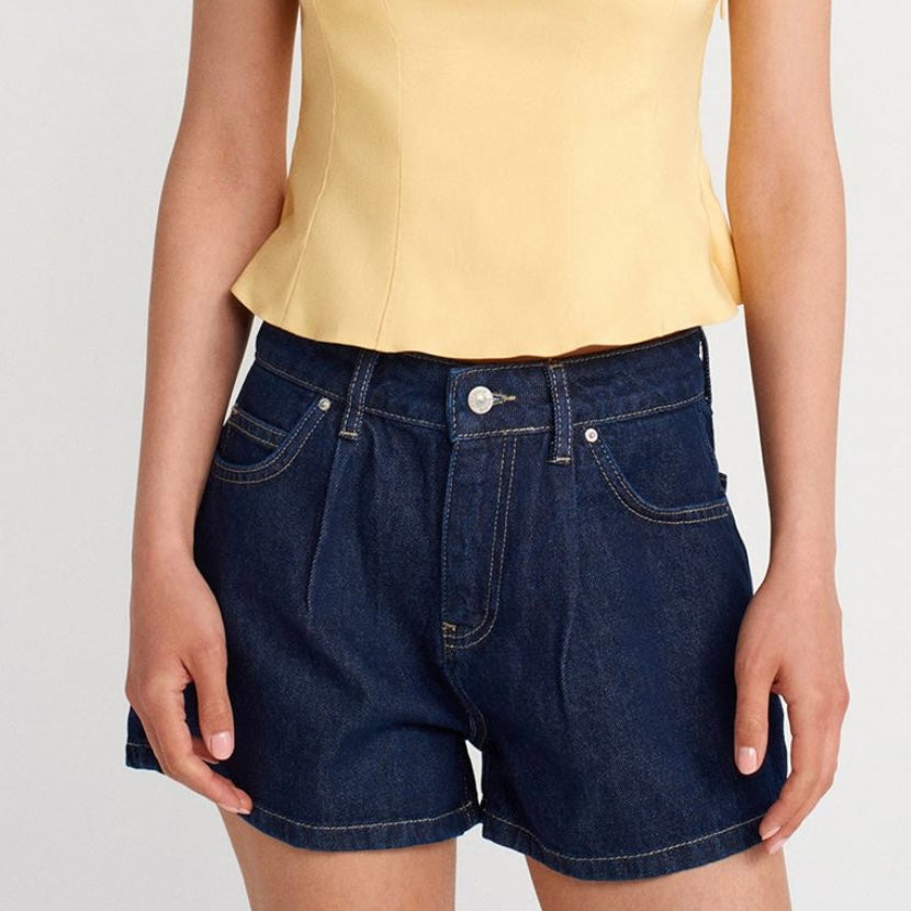Dark Denim Shorts