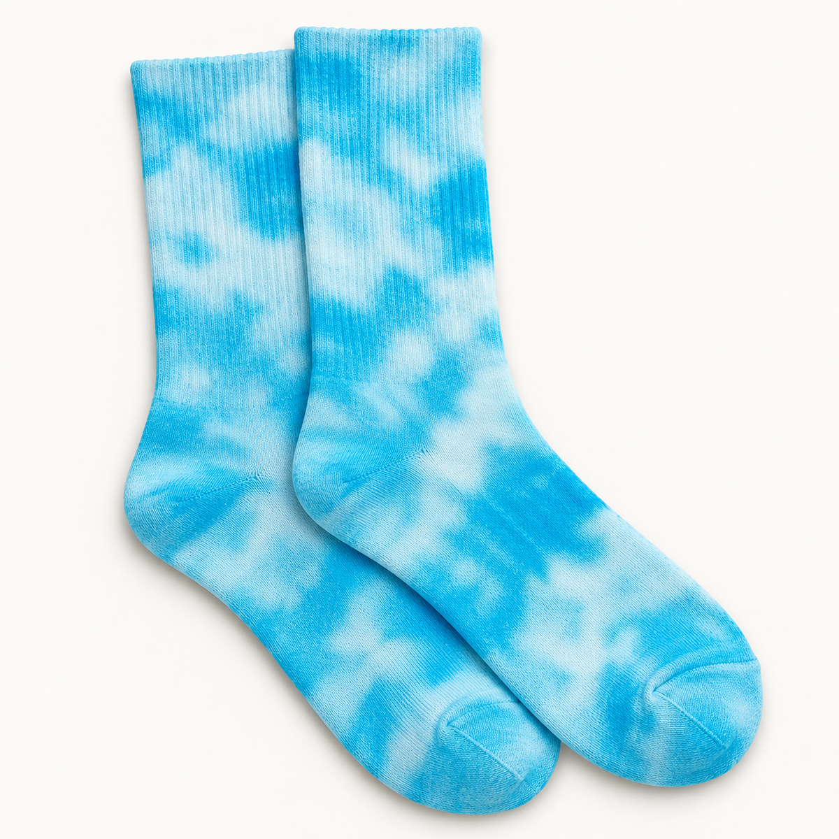 Baby Blue Tie Dye Socks