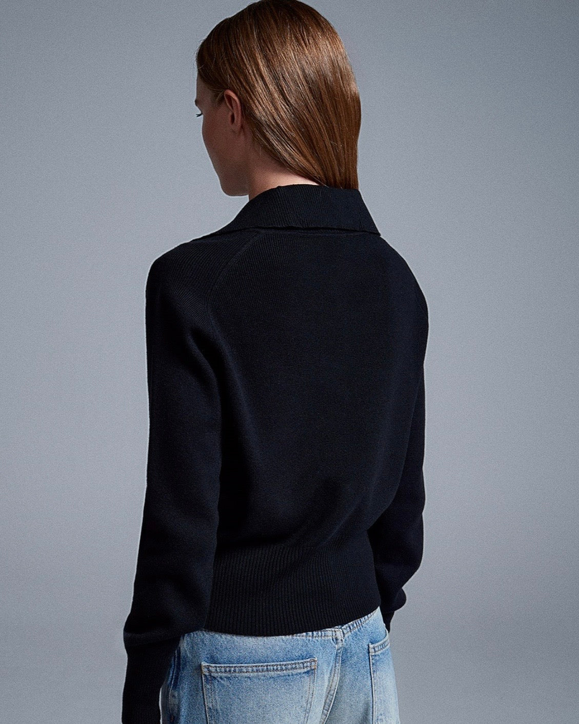 Black Button Up Sweater