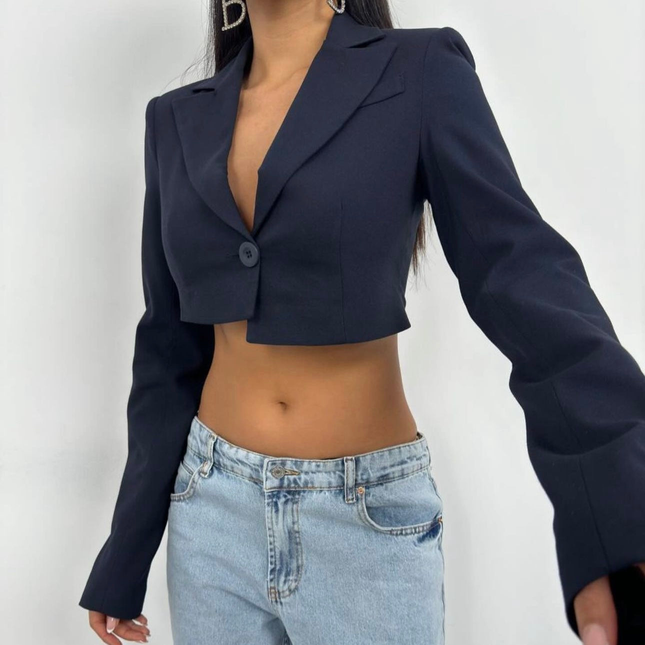 Cropped blazer