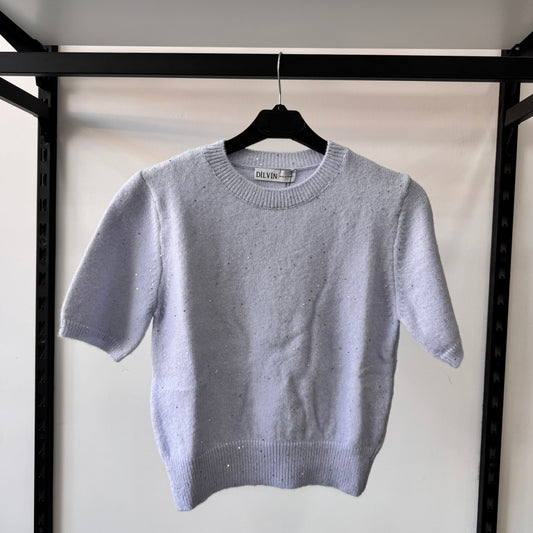 Baby Blue Glitter Sweater