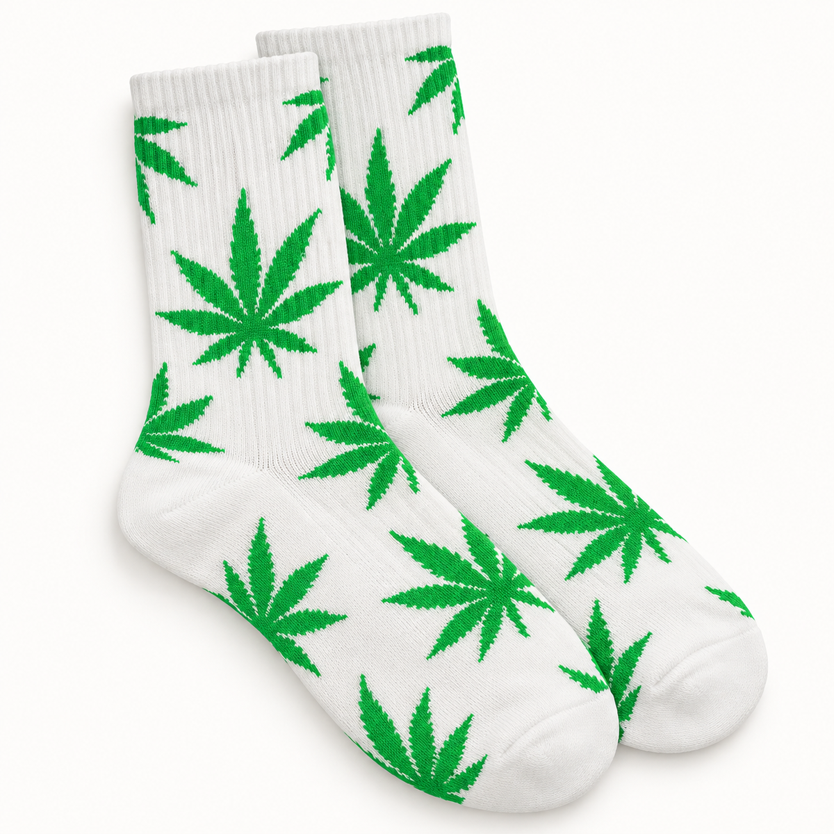 White Leaf Socks