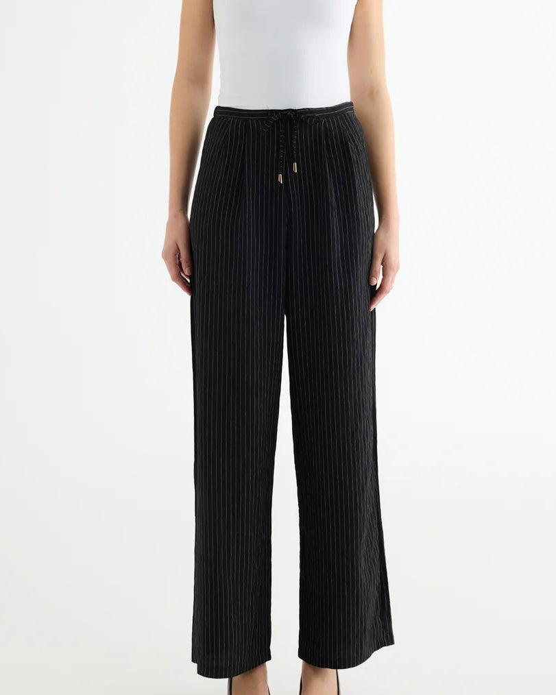 Black Striped Pants