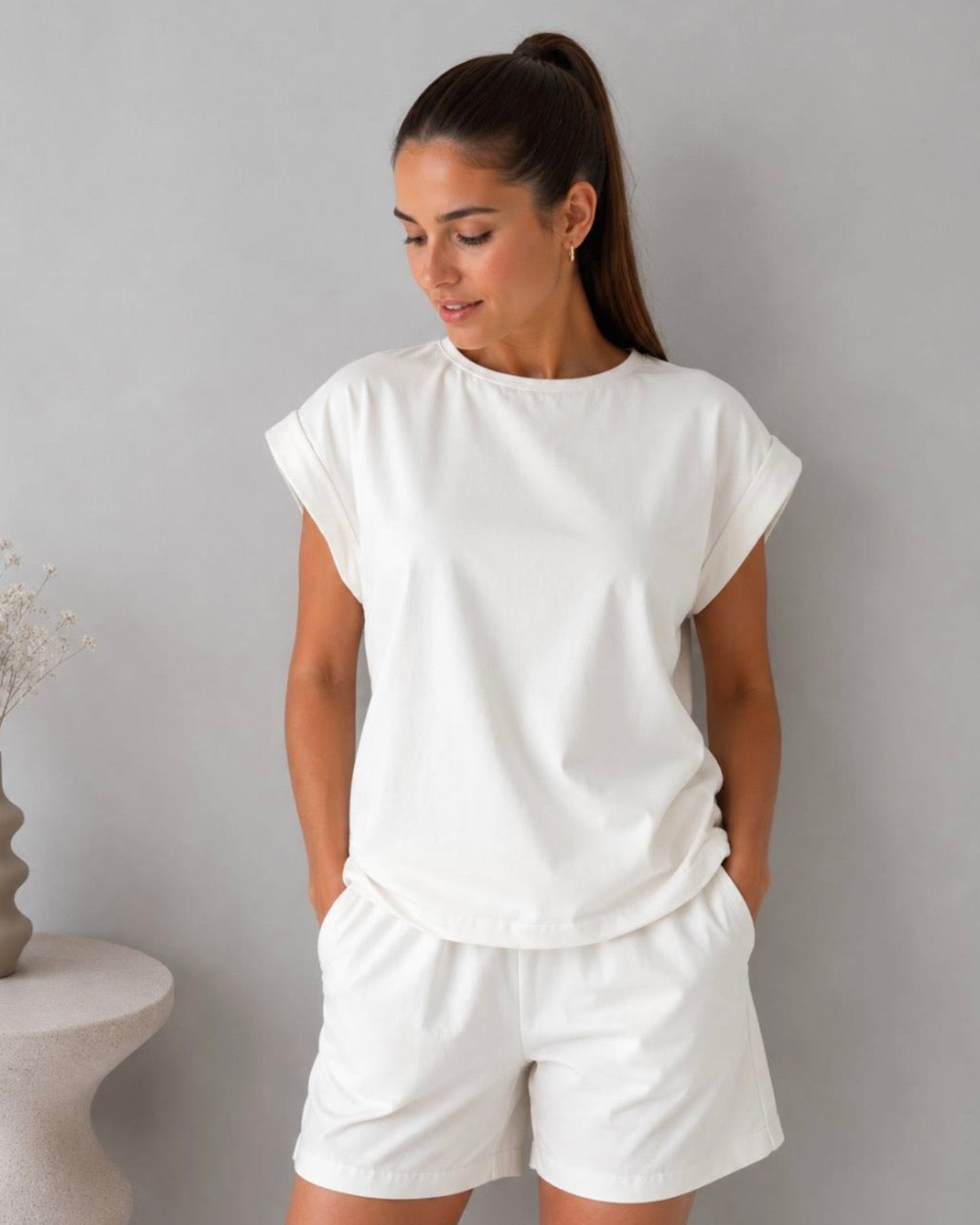White LoungeWear Set