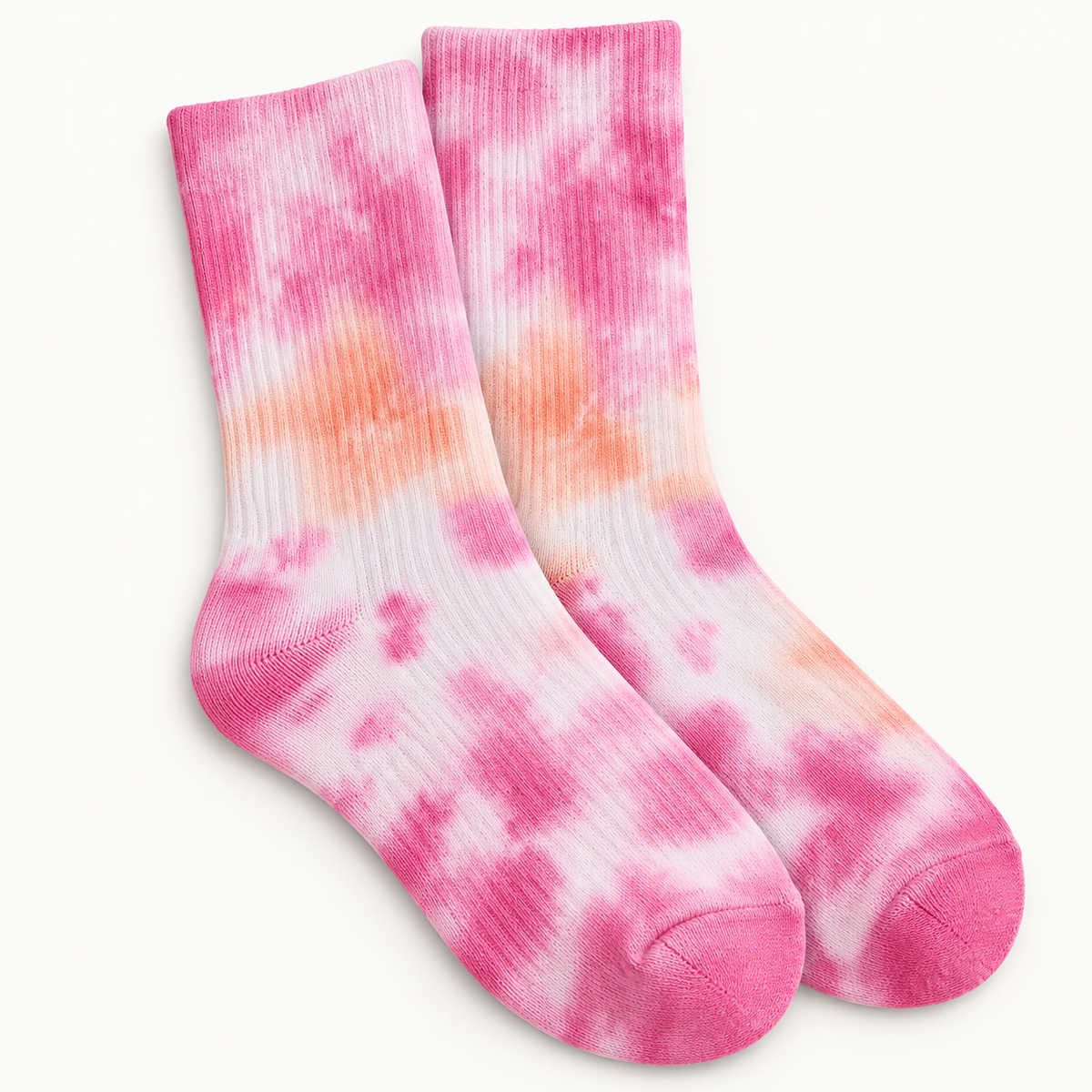 Peachy Tie Dye Socks