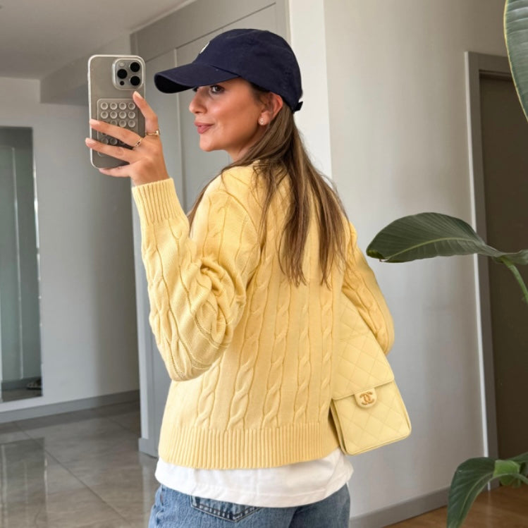 Yellow Knit Sweater