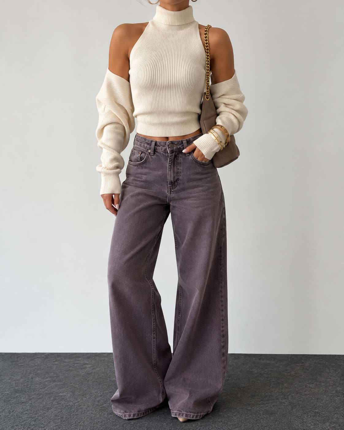 Off-White 2 Pieces Wool Top