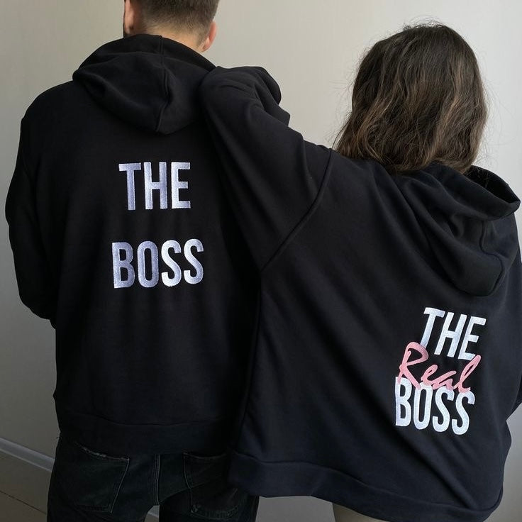 Boss matching hoodies