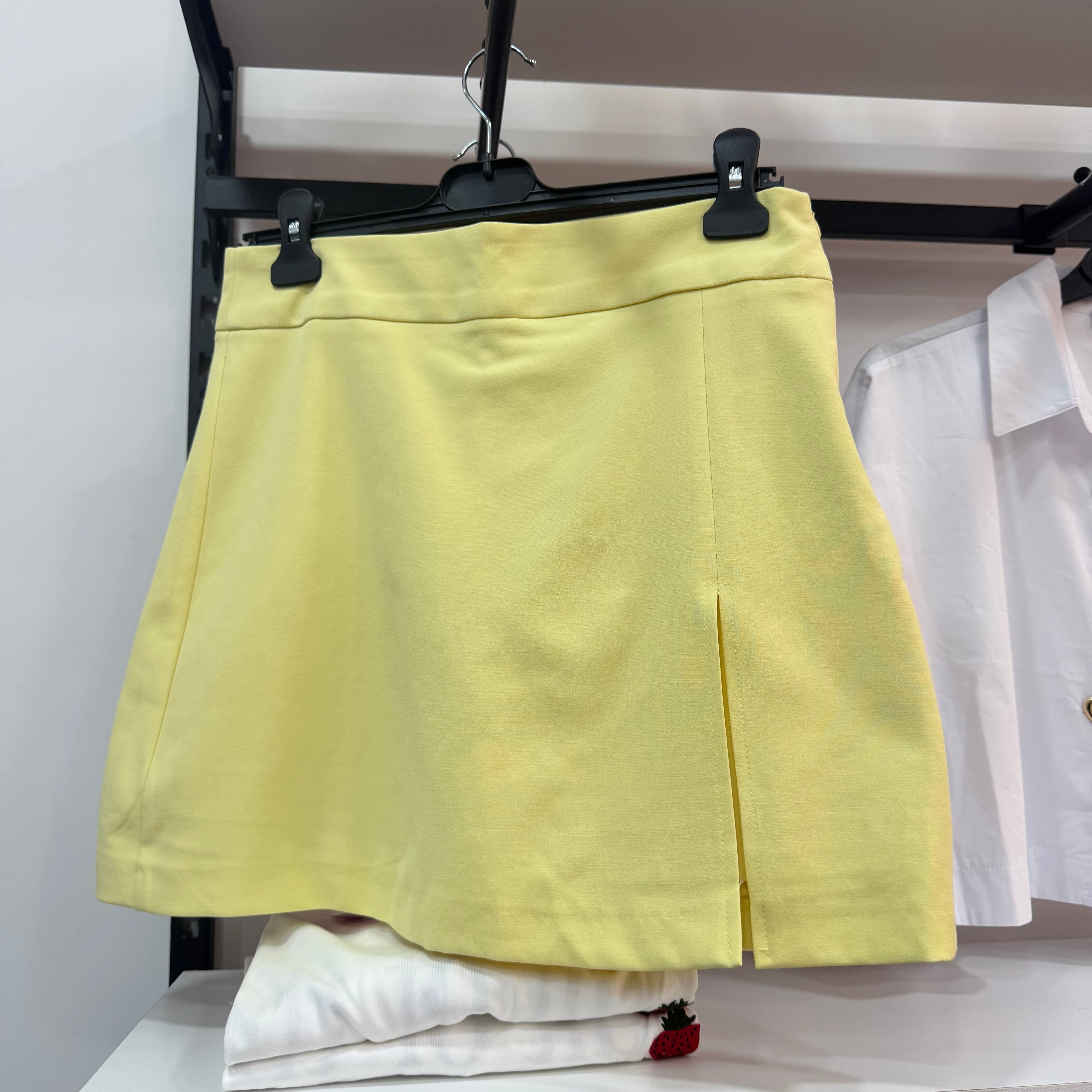 Yellow Slit Skort