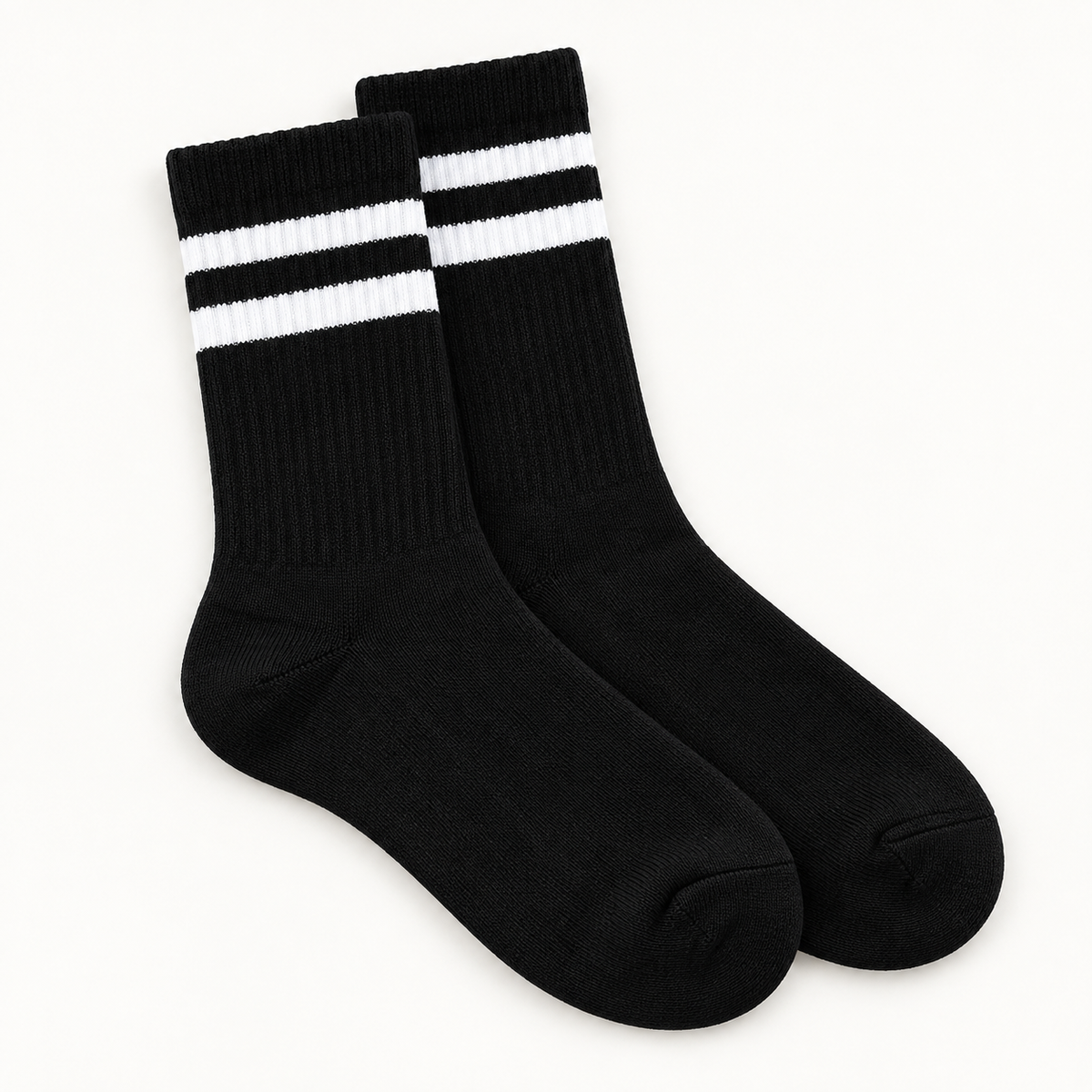 Black Striped Socks