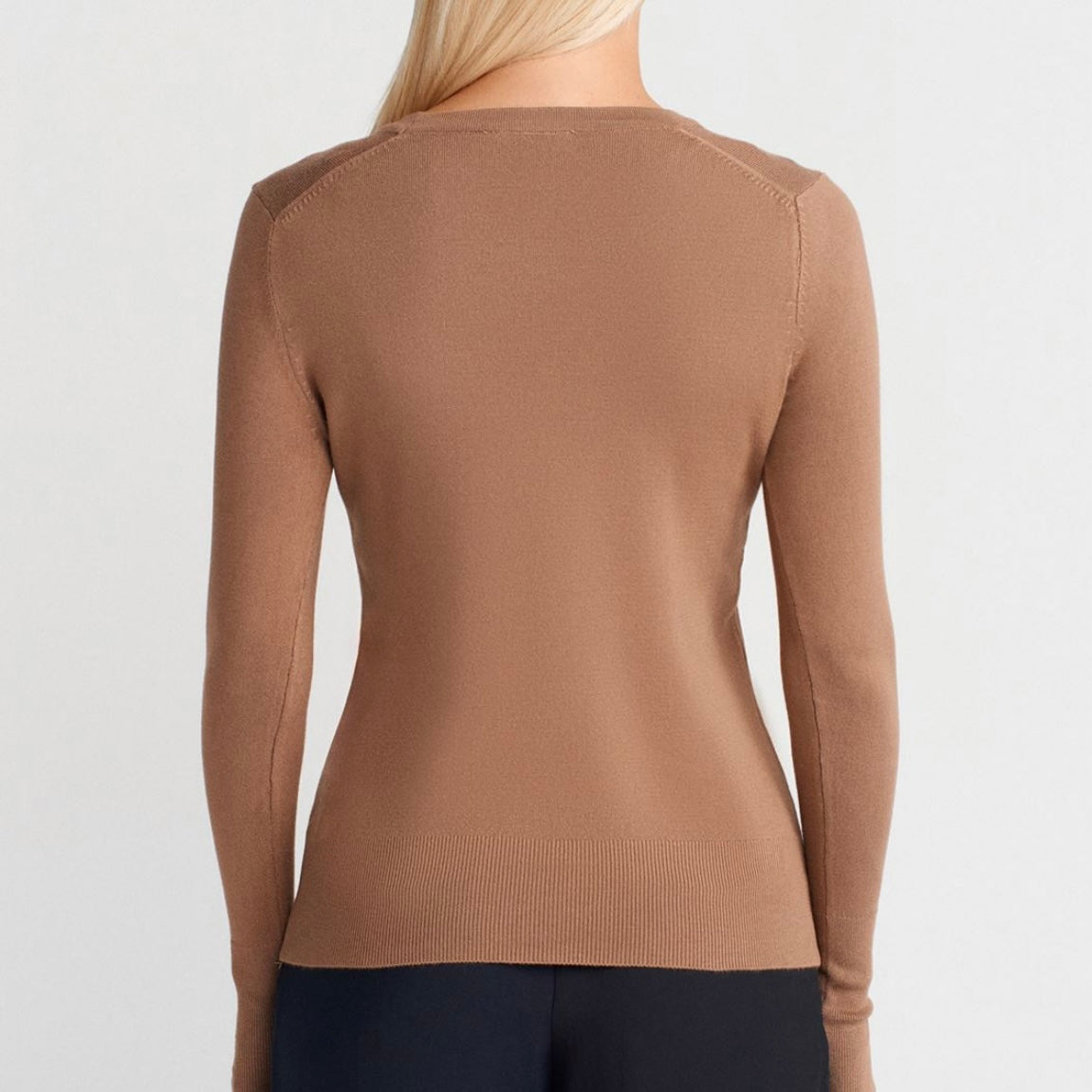 Beige Sleeve buttons Top