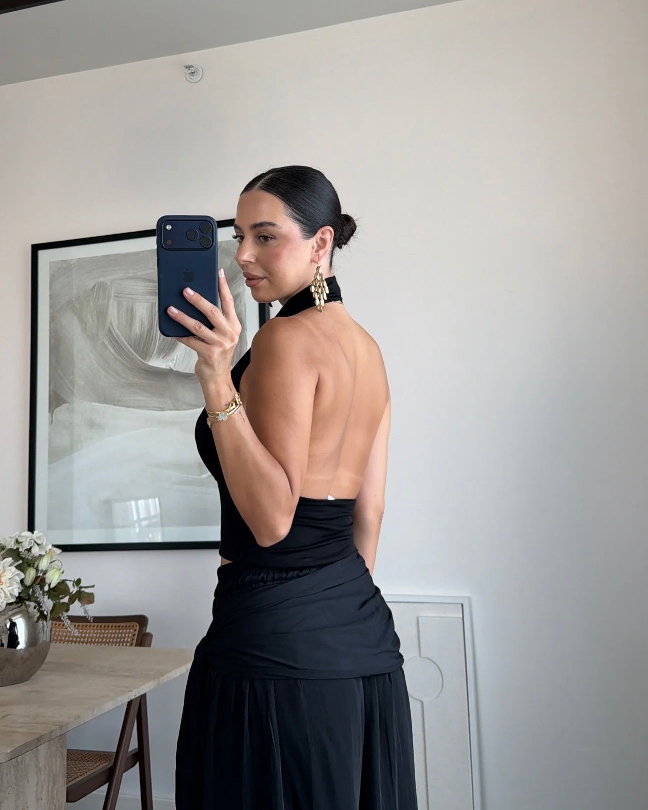 Black Halter Top