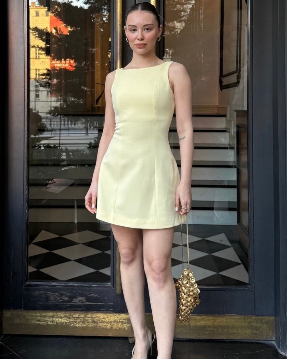 Yellow Flared Dress