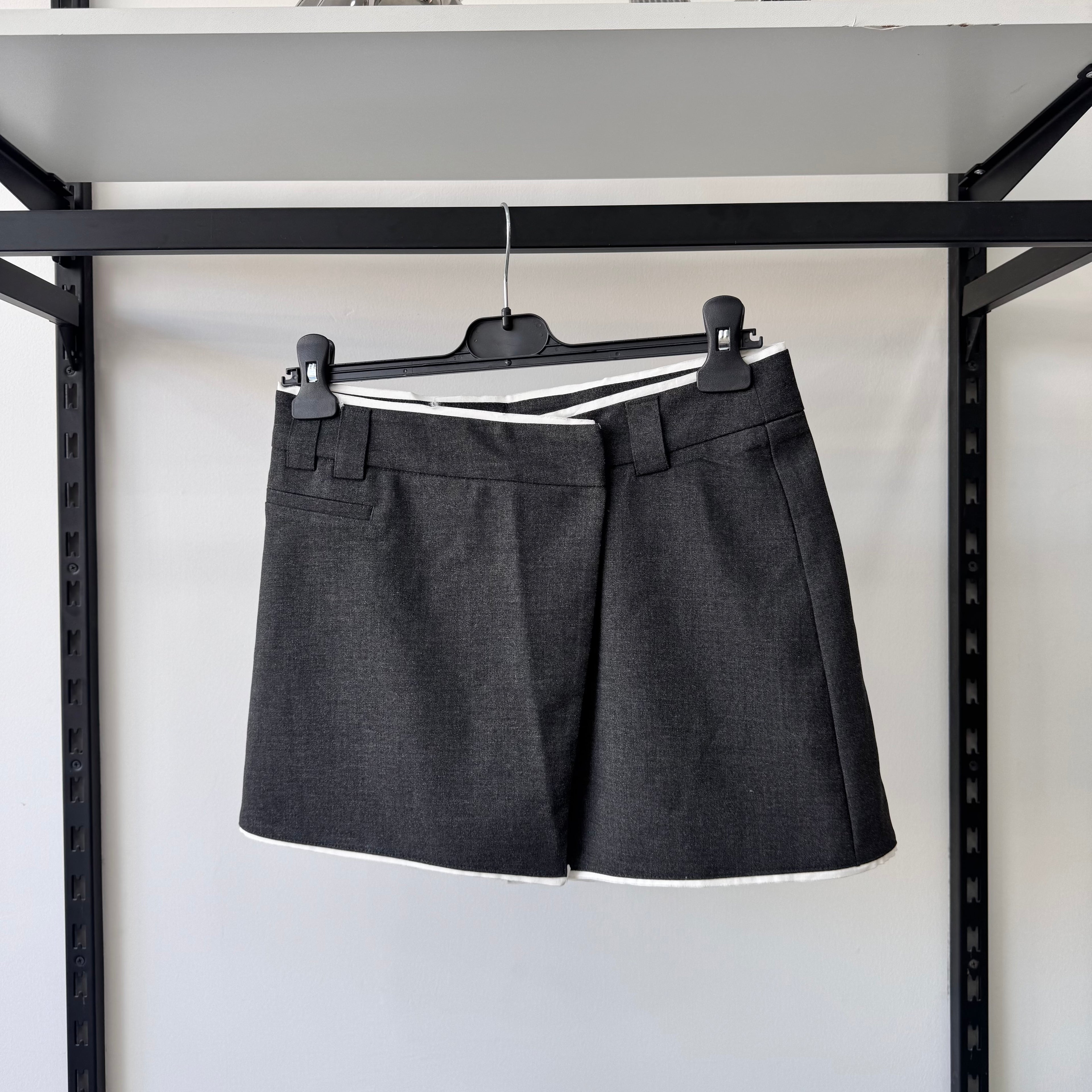 Gray Skirt With Shorts Underneath