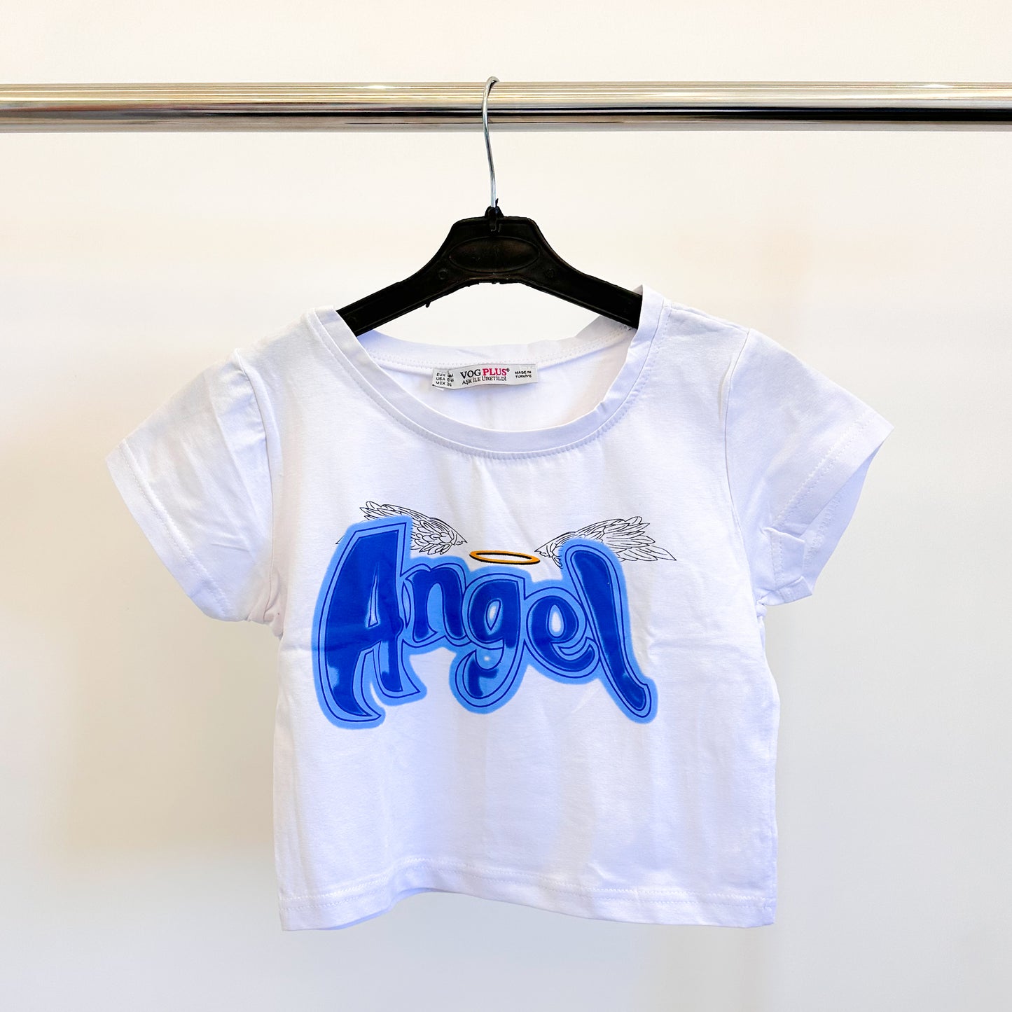 Angel Cropped T-Shirt