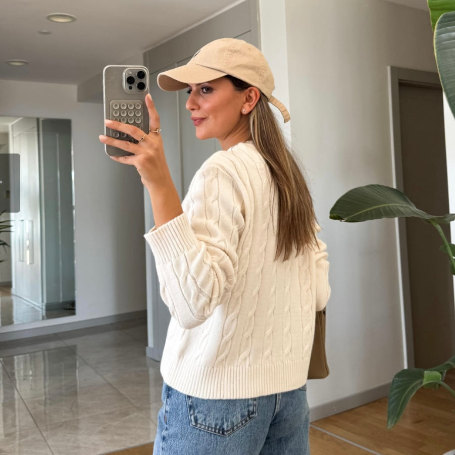 White Knit Sweater