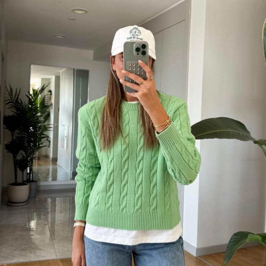 Green Knit Sweater