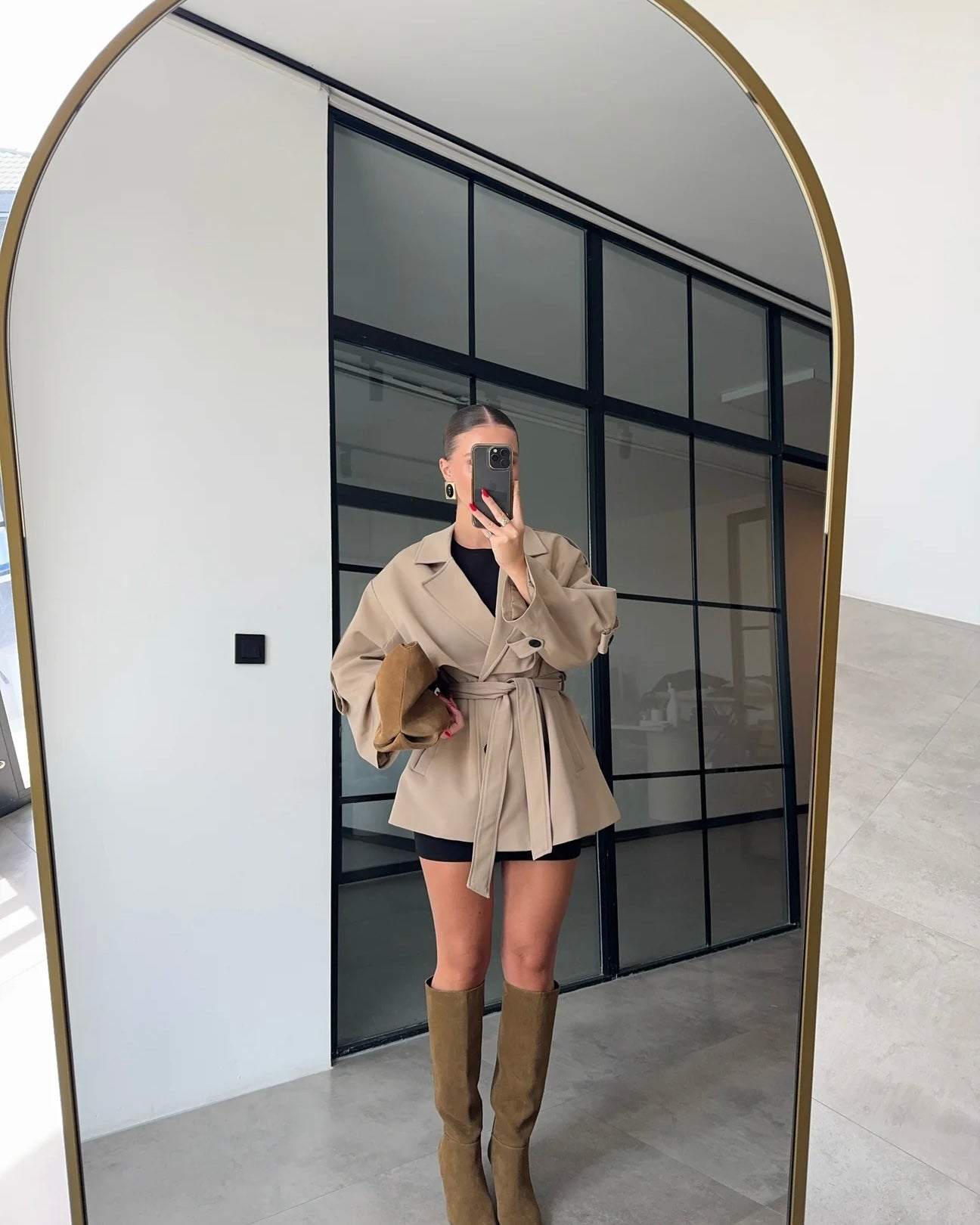 Camel Dalia Trench Coat
