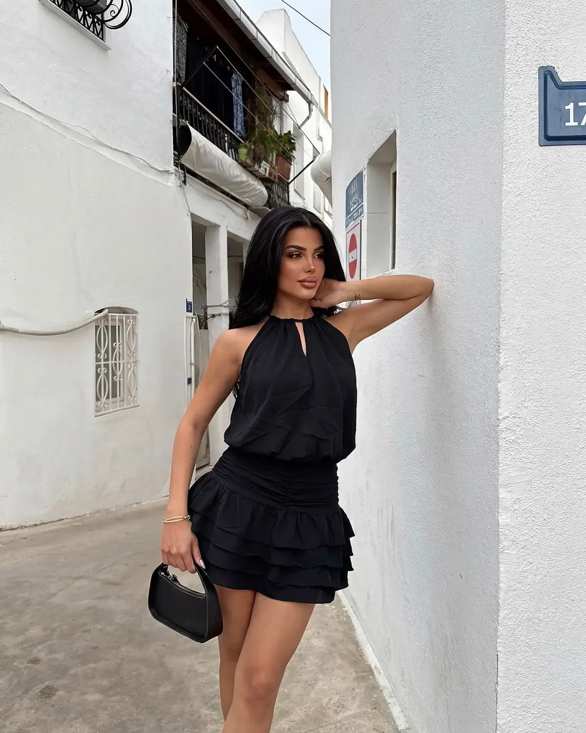 Black Marla Mini Dress