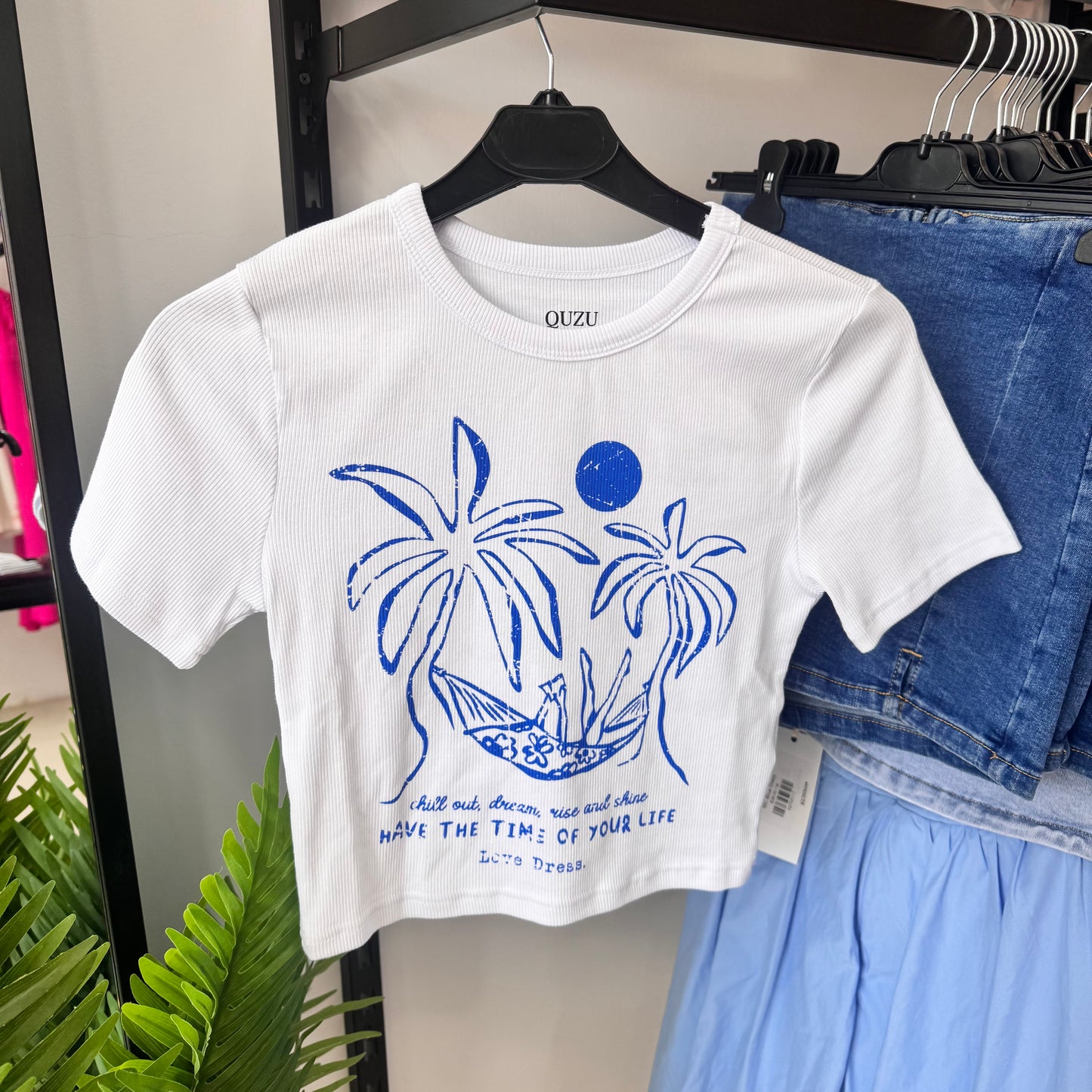 Beach Cropped T-Shirt
