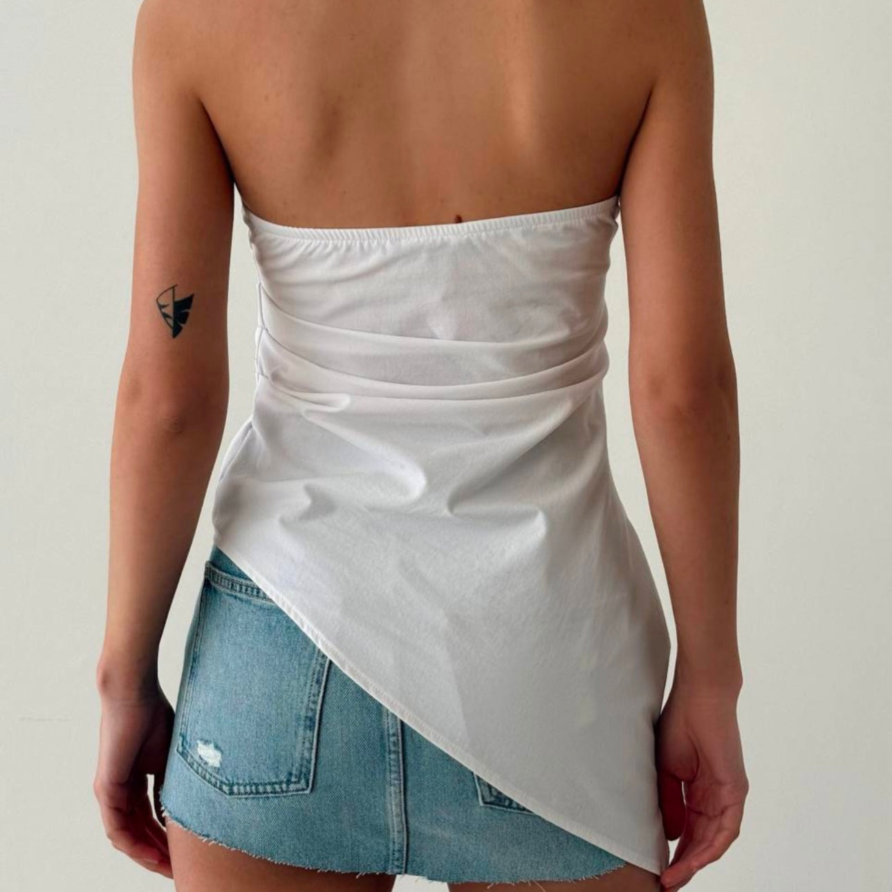 Asymmetrical White Top