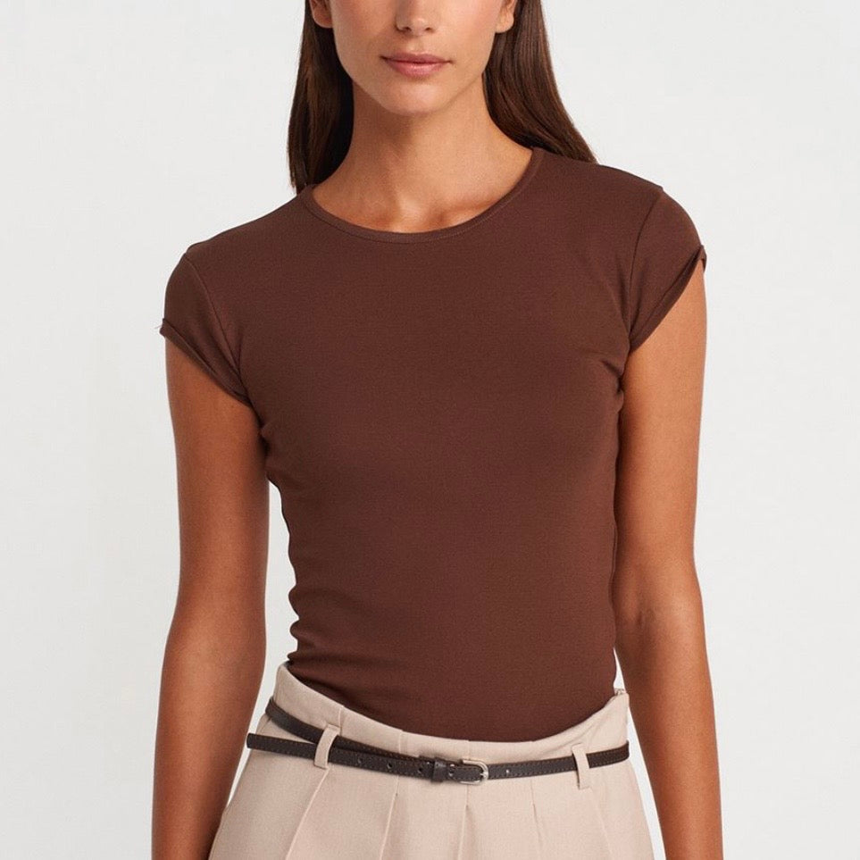 Brown Basic Top