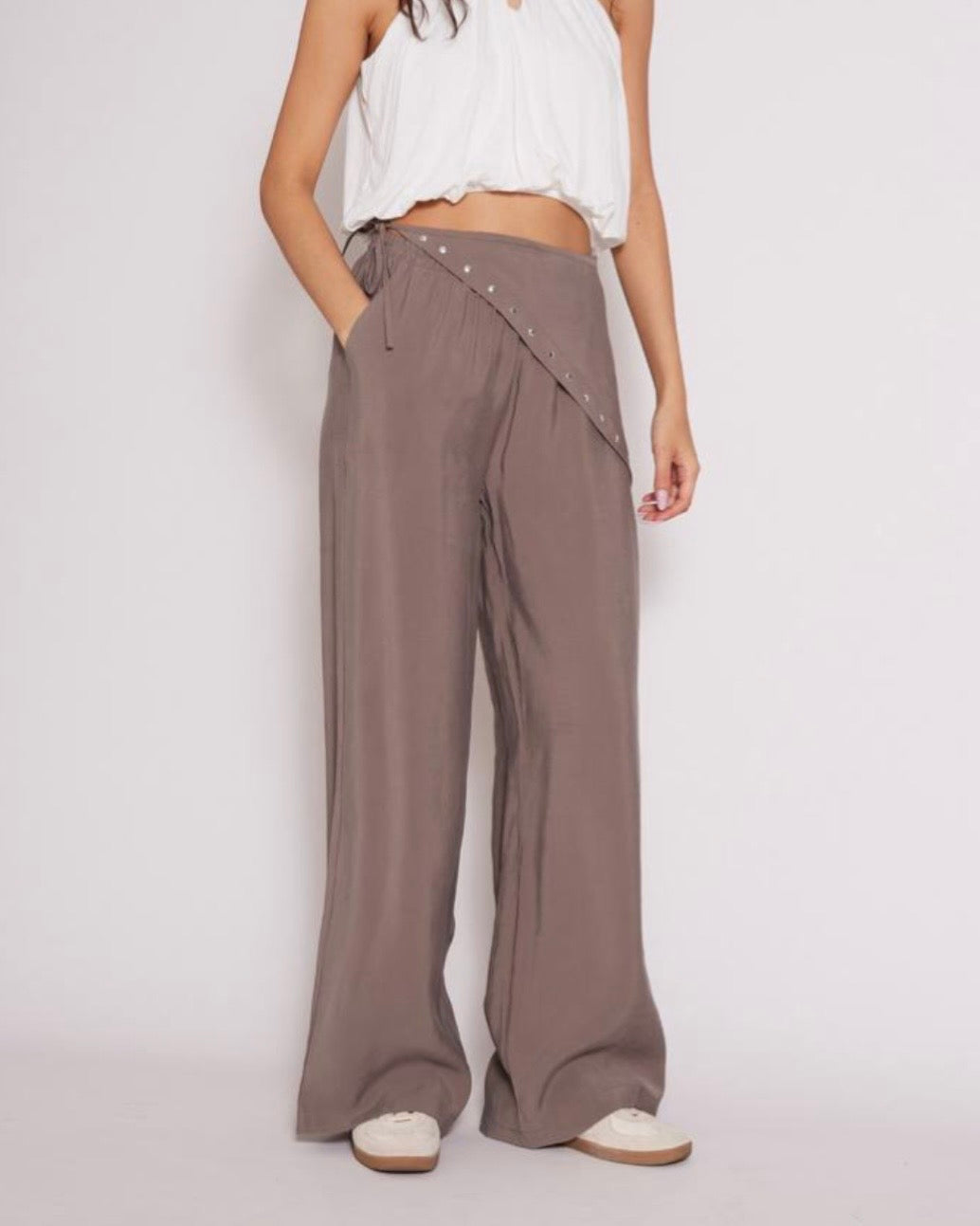 Beige Bandana Pants