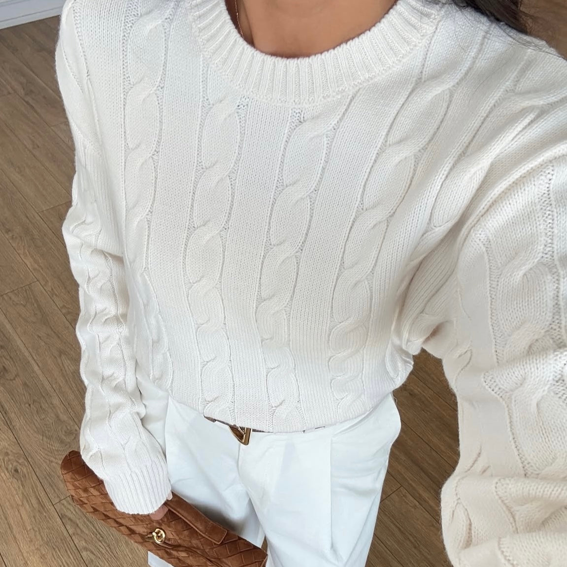 White Knit Sweater