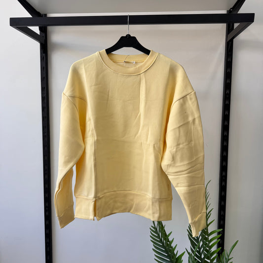 Plain Yellow Sweatshirt