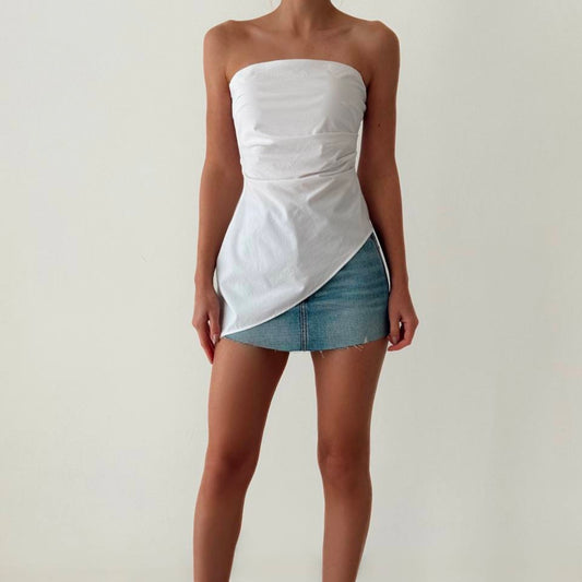 Asymmetrical White Top