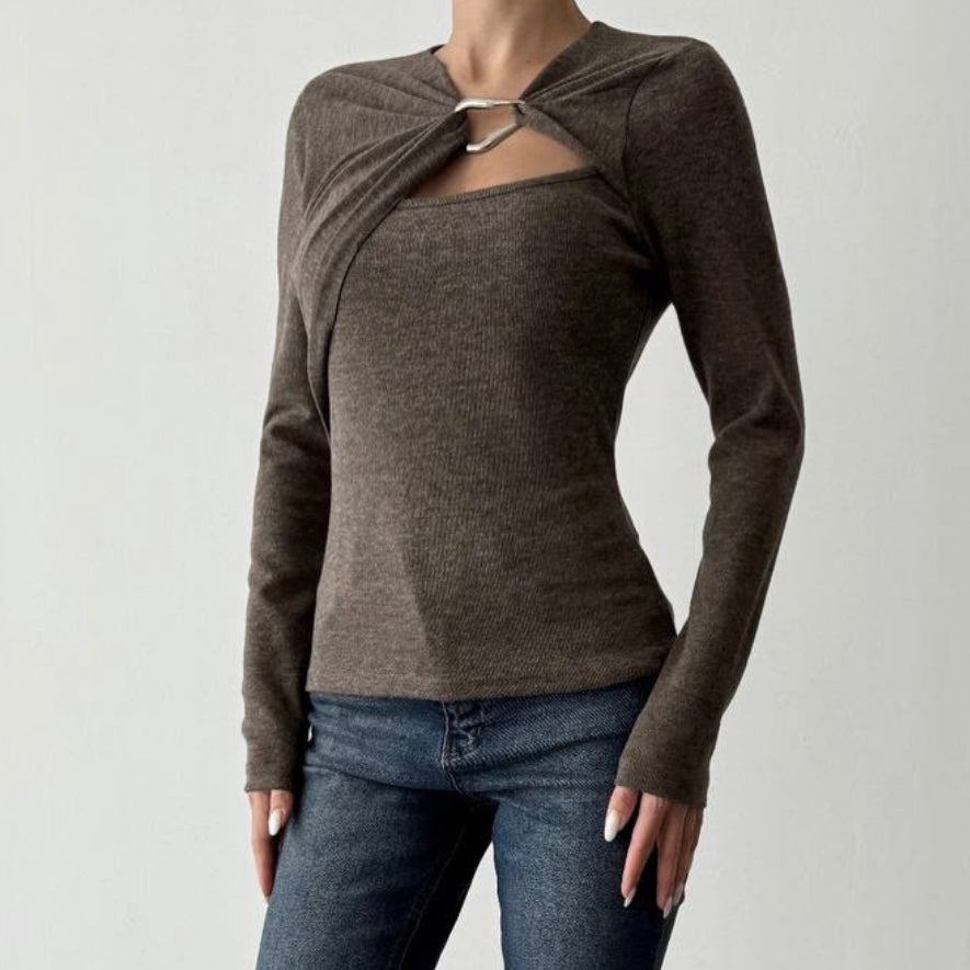 Top With Silver Details