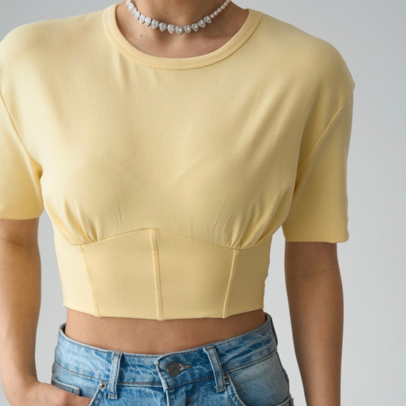 Corset Yellow T-Shirt