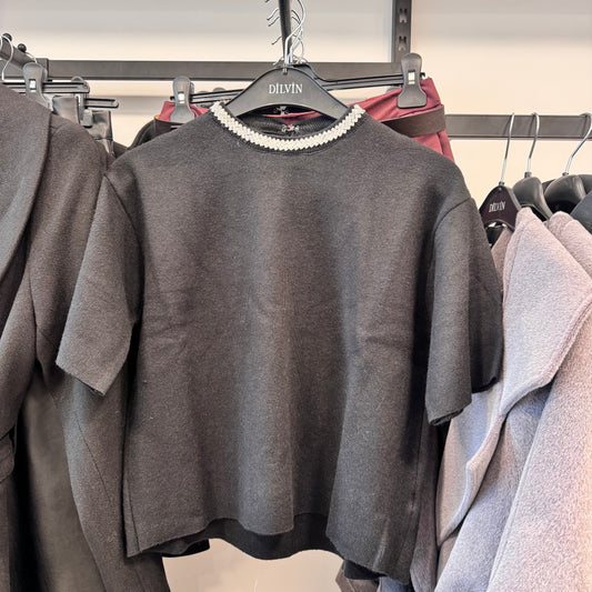 Rhinestones Black Top